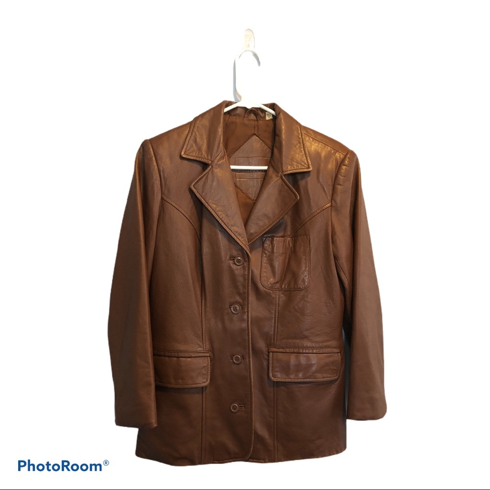 Preston & York Ral Lamb Skin Leather Brown Jacket